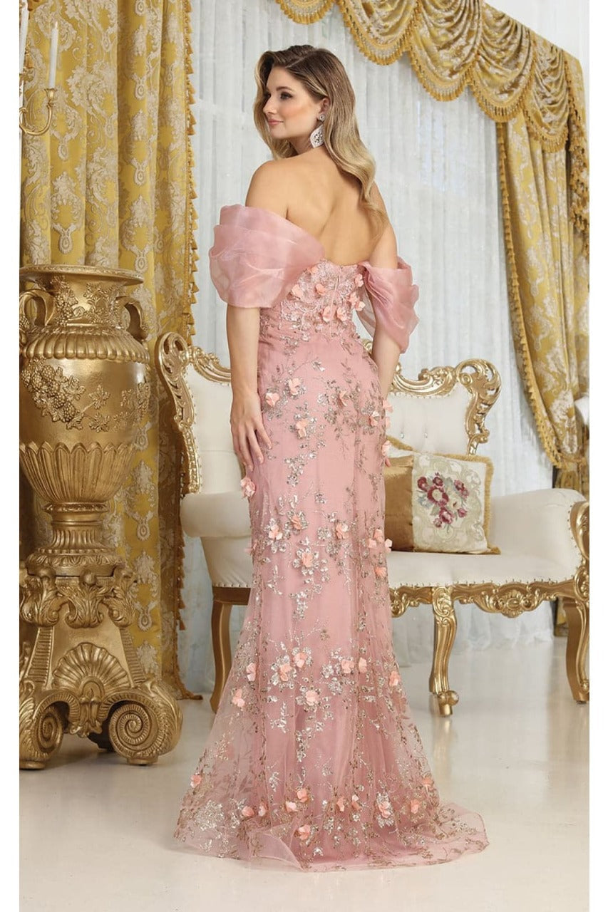 Charcoal/Gold Quinceanera Mom Dresses Mother of the Quince Gowns
