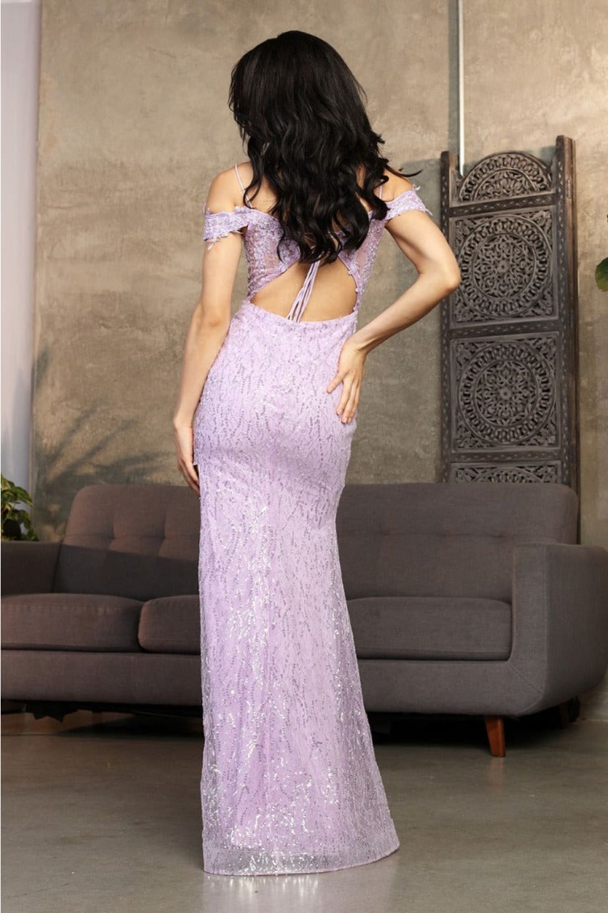 Royal Queen RQ8062 Embellished Low Cut-Out Prom Gown