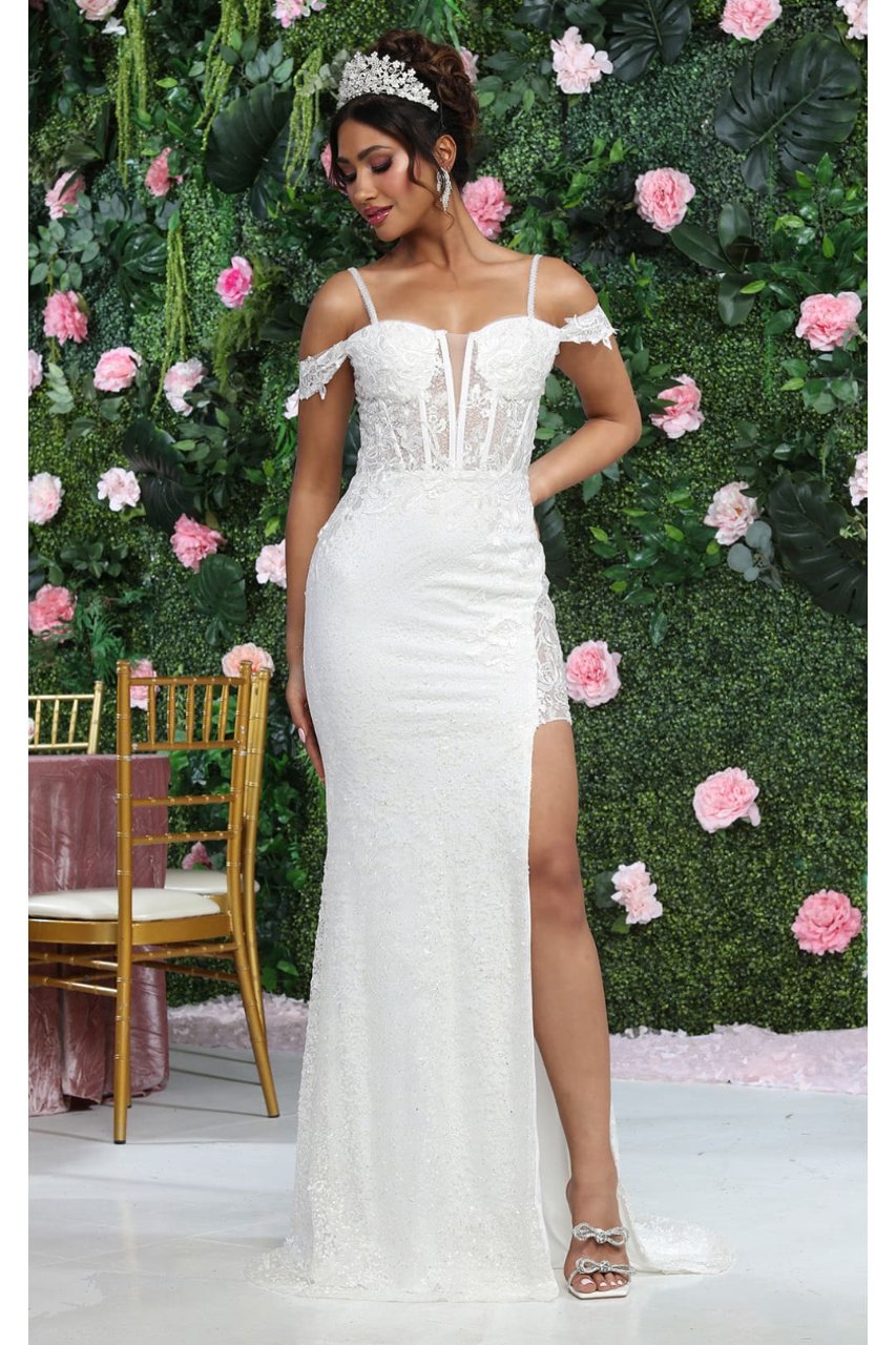 Royal Queen RQ8107 Beaded Applique Prom Gown