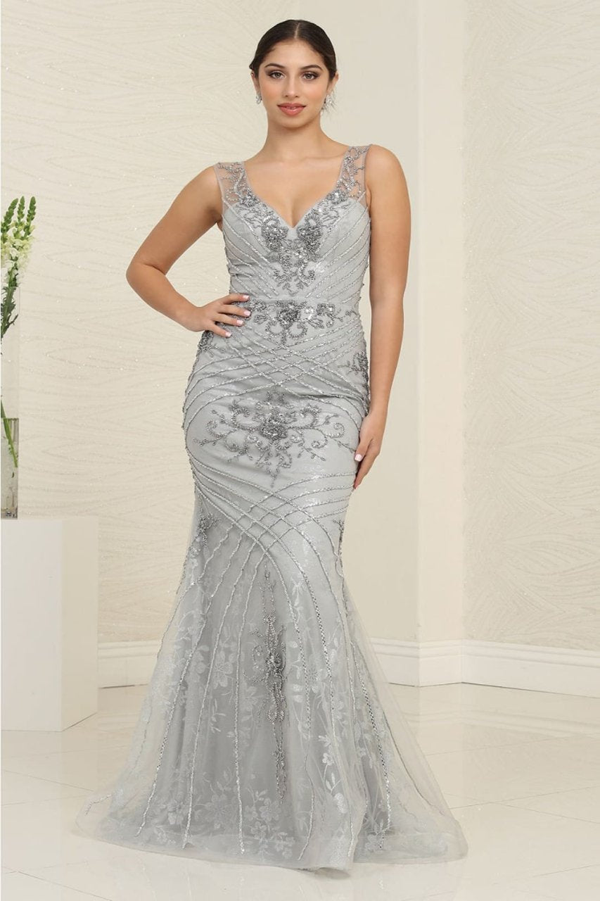 Royal Queen RQ8130 Luxurious Beaded Tiered Gown for Special Occasions