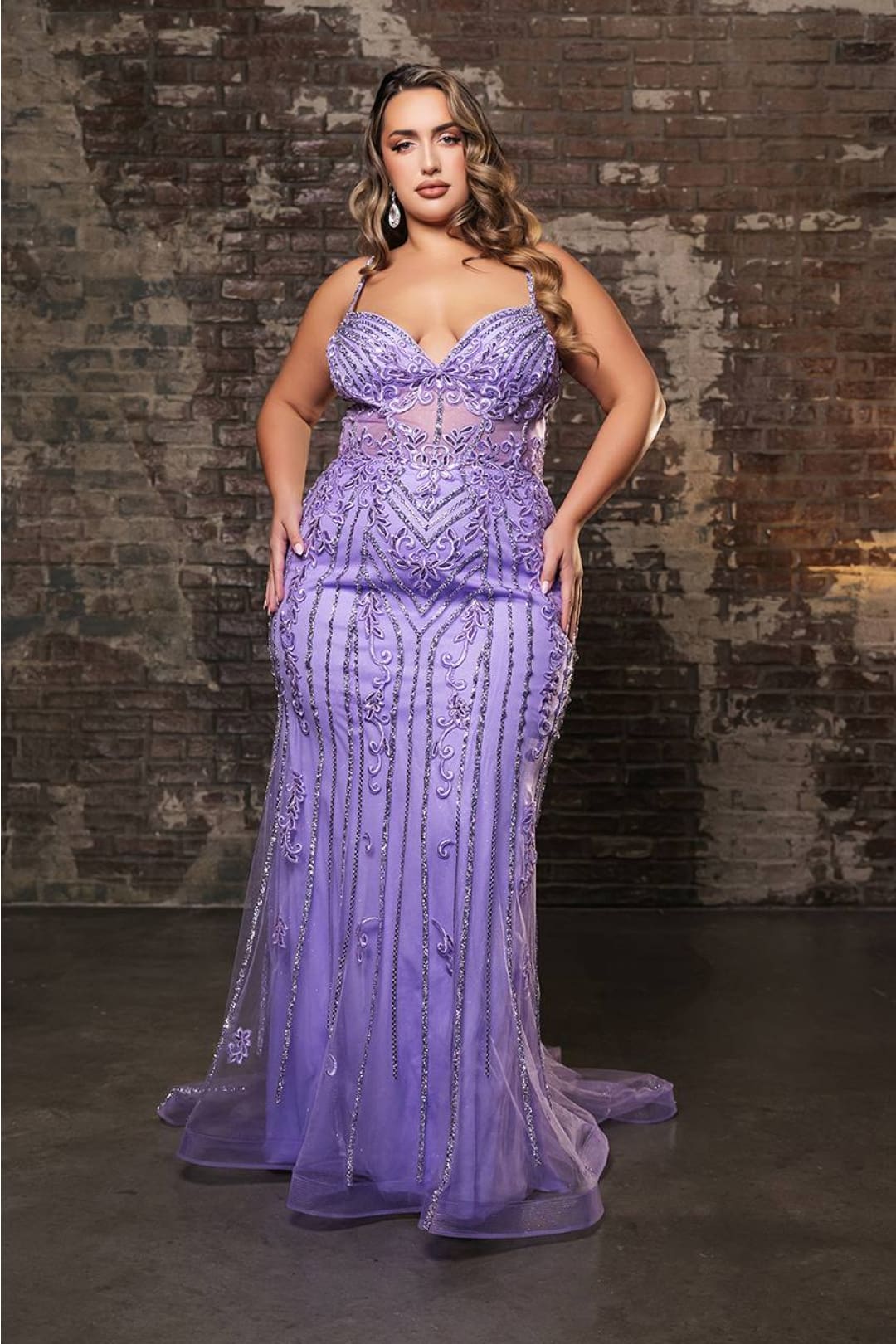 Plus Size Long Evening Gown Maxi Formal Dress for Women By Royal Queen RQ8144