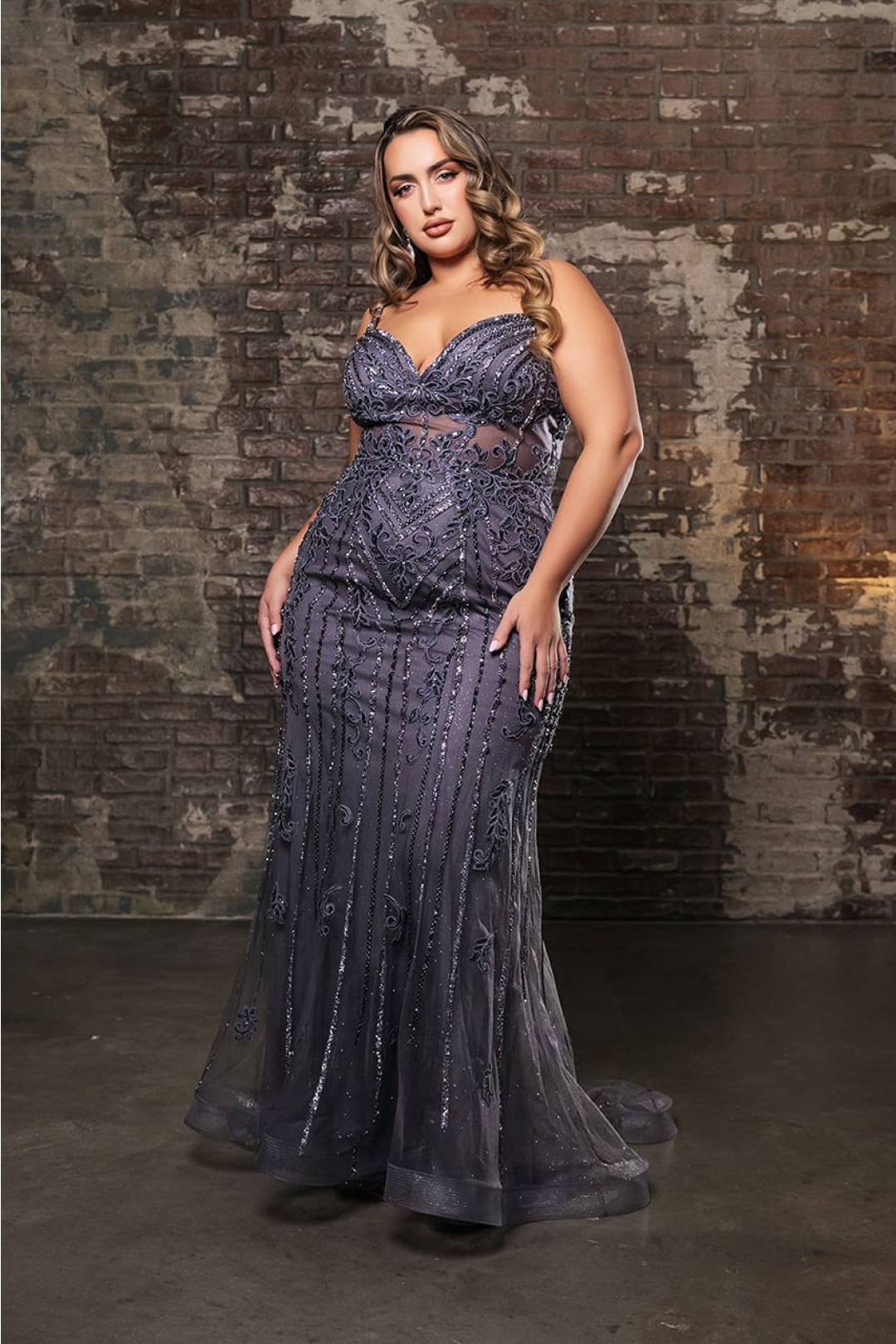 Royal Queen RQ8144 Luxurious Mermaid Prom Dress with Fine Embroidery