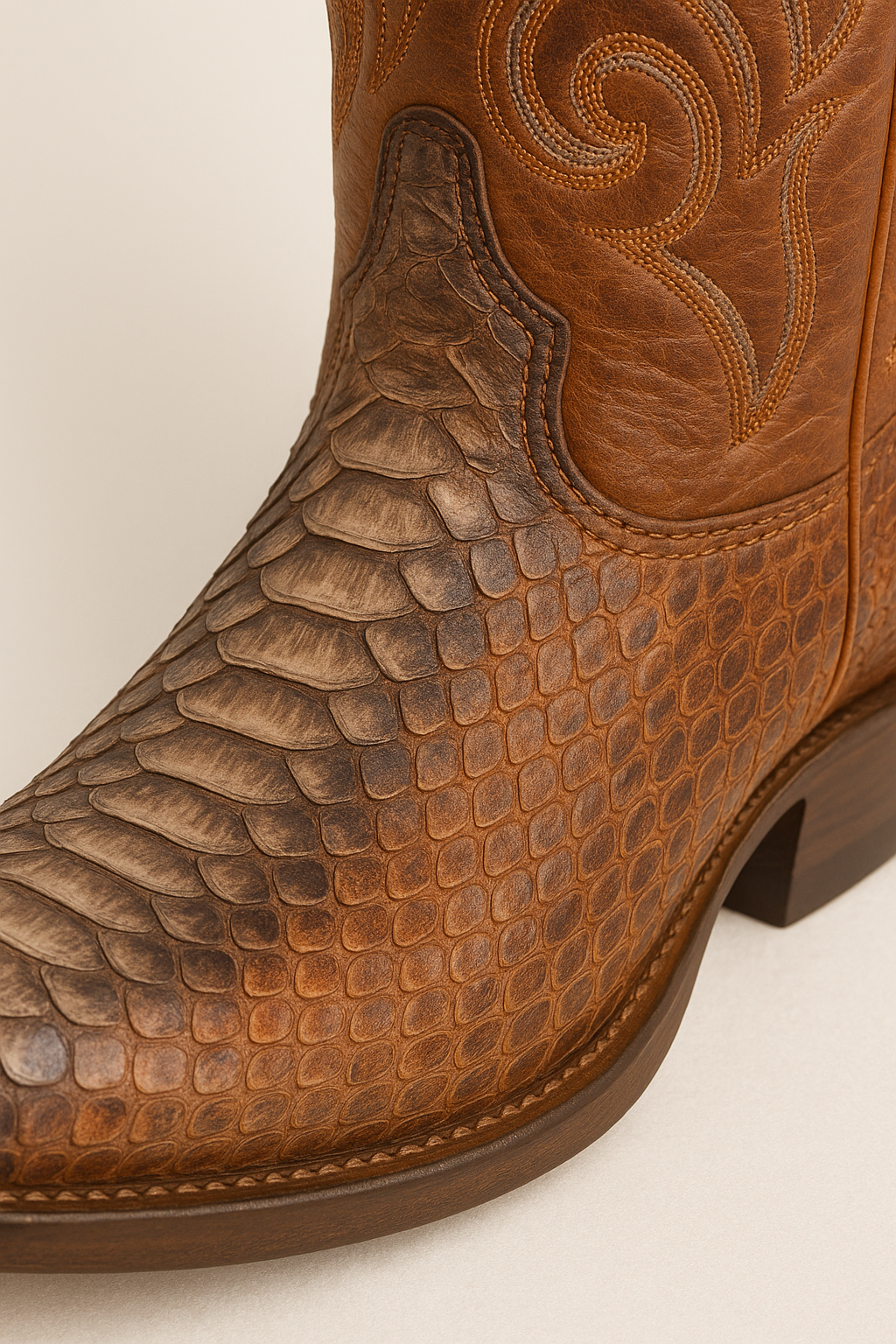 Men's Los Altos Python J-Toe Boots Rustic