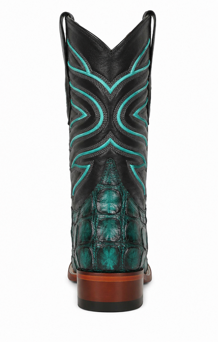 Rustic Turquoise Pirarucu Boots
