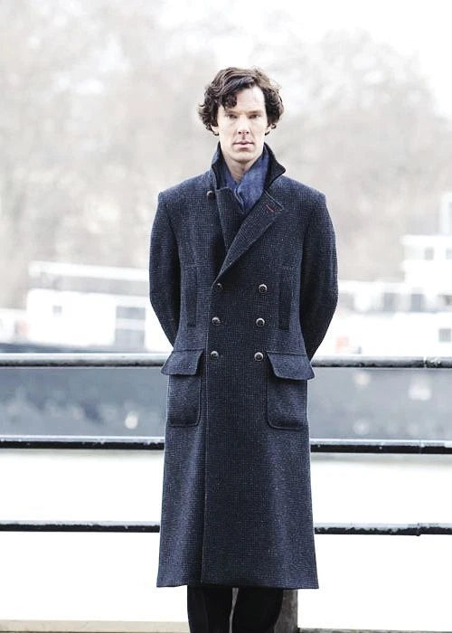 Men's Gray Wool Winter Coat – Classic Sherlock-Inspired Style