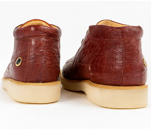 Men's Wild West Boots Caiman and Ostrich Skin Shoe 2ZA050206