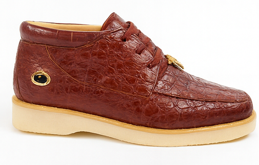 Men's Wild West Boots Caiman and Ostrich Skin Shoe 2ZA050206