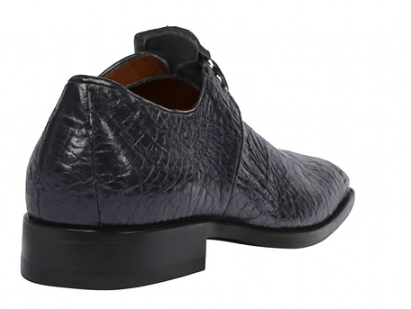 Men’s Navy Crocodile & Calfskin Slip-On Shoes