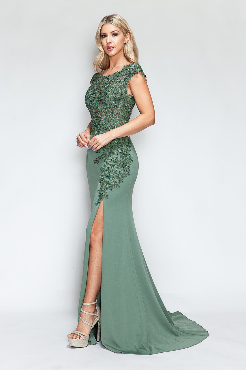 Womens Nude Color Dress Perfect For Formal and Prom | Evening Gown By 8343