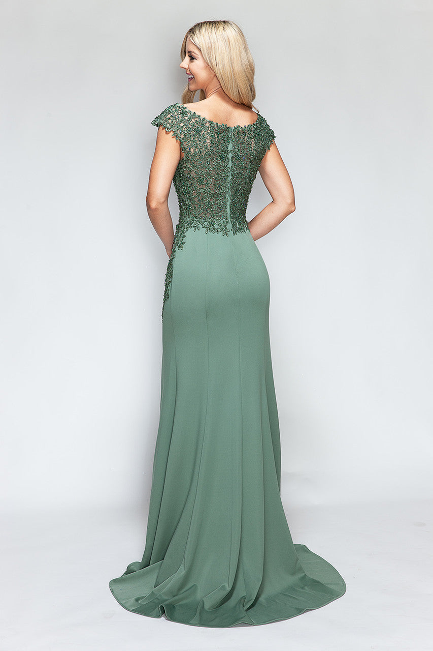 Womens Nude Color Dress Perfect For Formal and Prom | Evening Gown By 8343