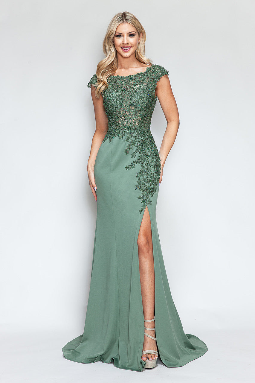 Womens Nude Color Dress Perfect For Formal and Prom | Evening Gown By 8343