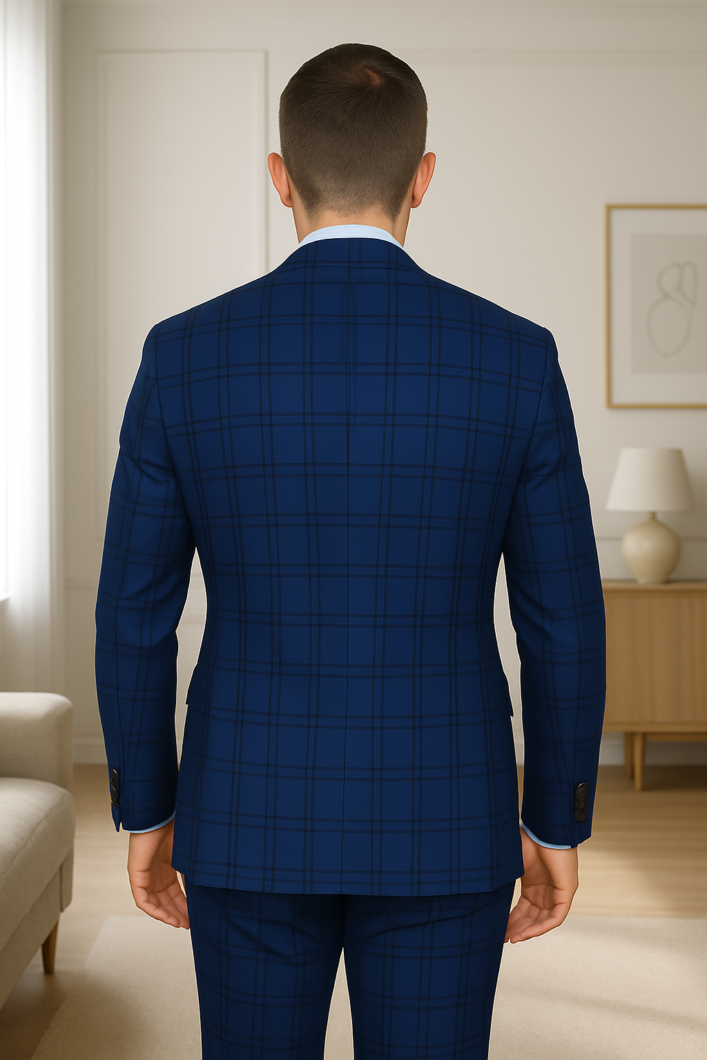 Italian Made 3 Piece Wool Suit by Statement