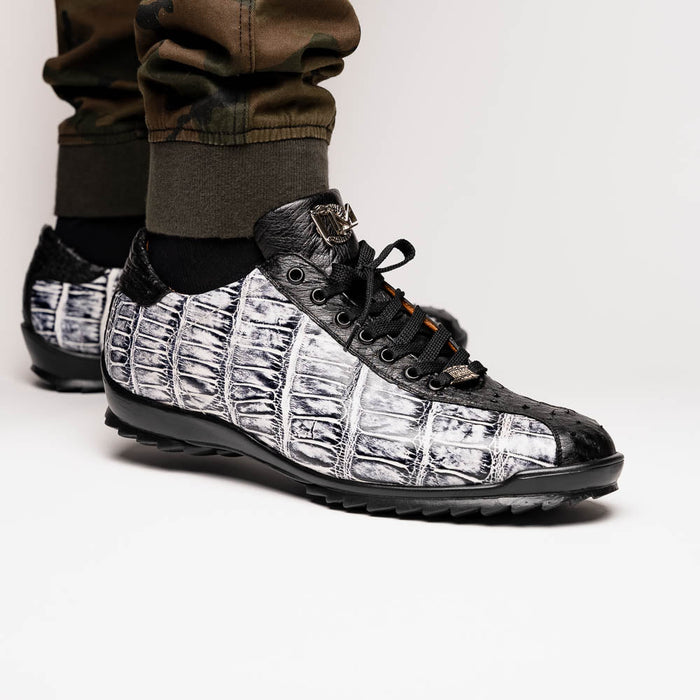 Marco_Di_Milano Saulo Newspaper Black Leather Luxury Shoe
