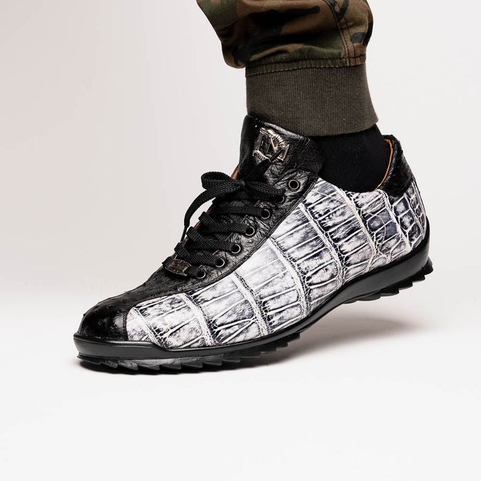Marco_Di_Milano Saulo Newspaper Black Leather Luxury Shoe