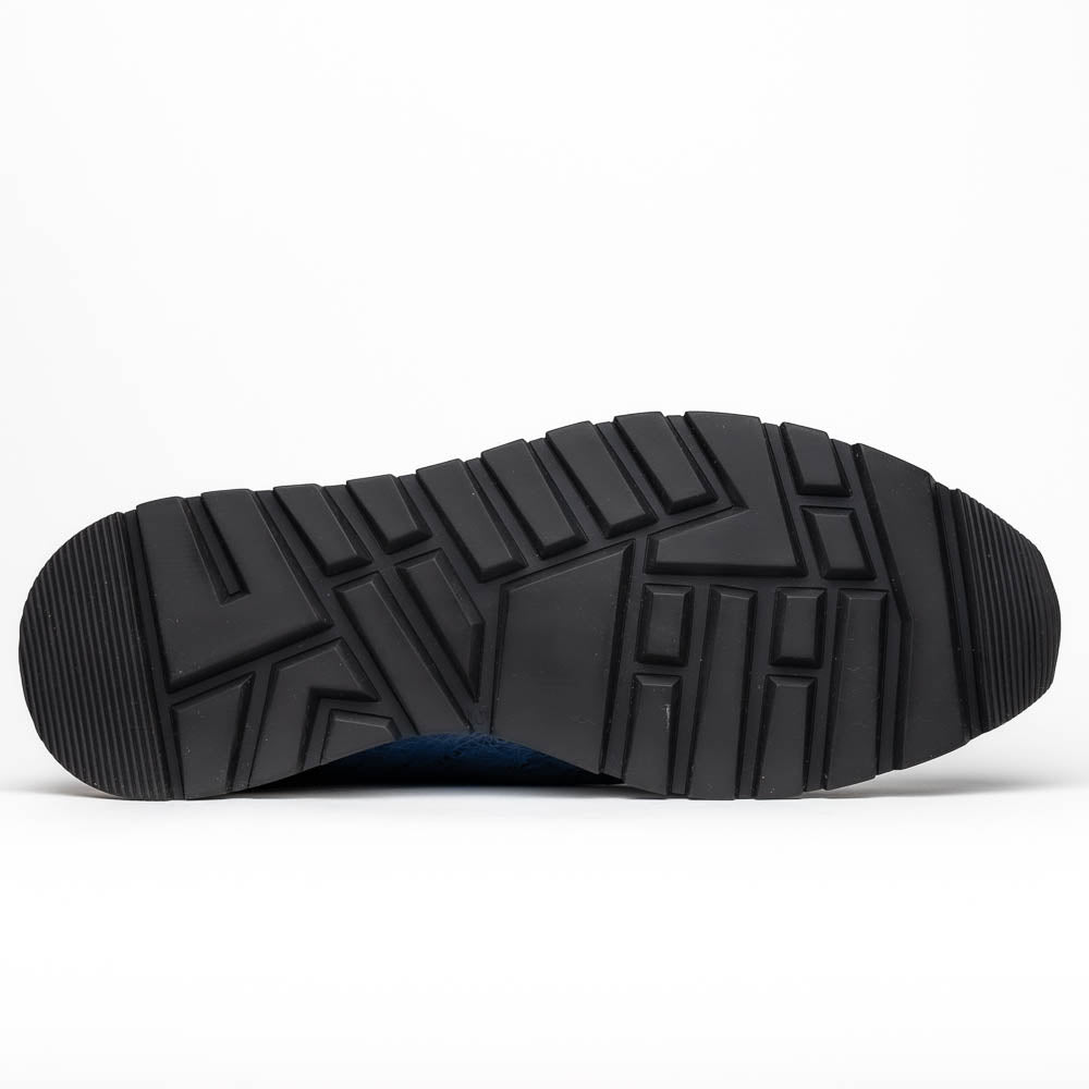 Marco Di Milano Scanno Navy Ostrich Quill Sneakers