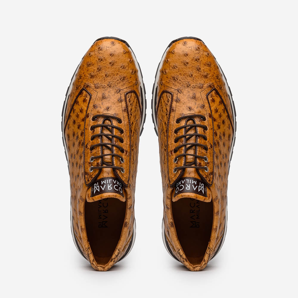 Marco Di Milano Scanno Paja Ostrich Quill Sneakers