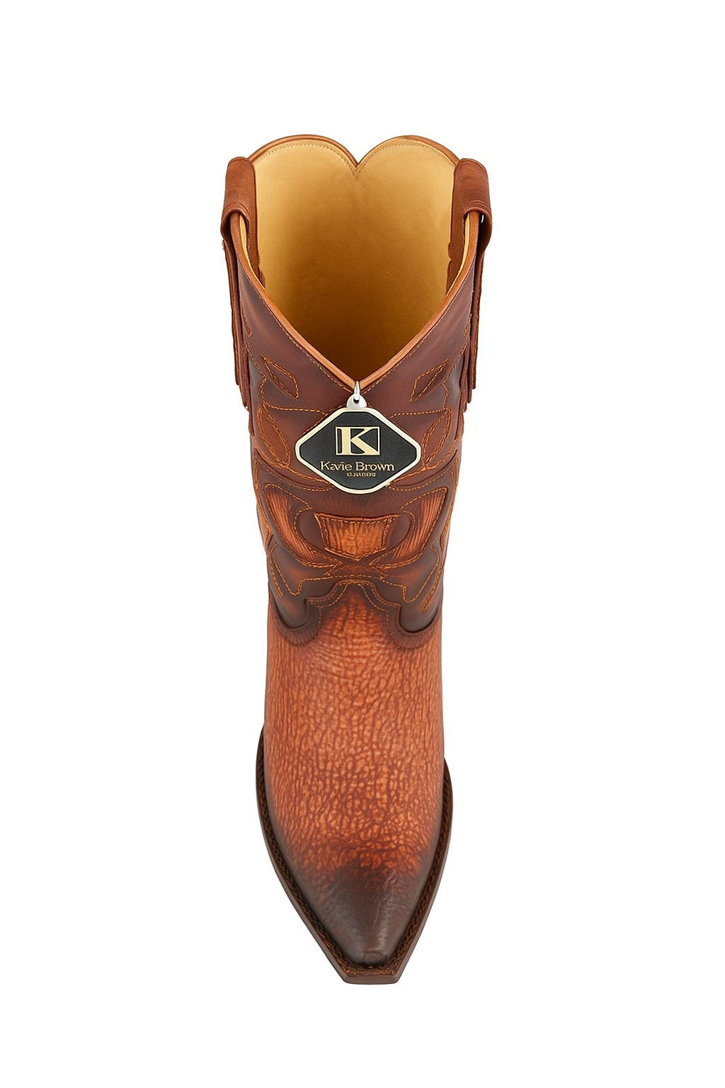 King Exotic Shark Snip Toe Western Boots