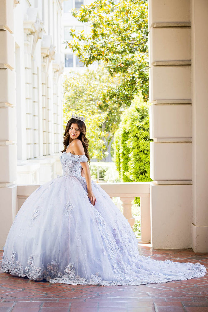 Sheer Corset Sweetheart Ball Gown by Bella Princess PQ1022