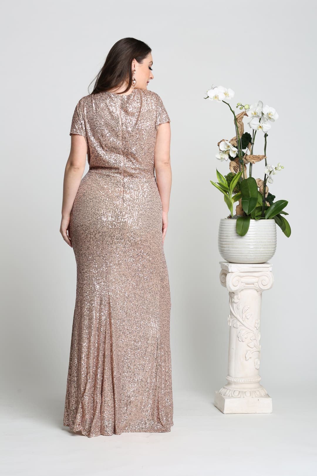 Plus Size Long Evening Gown Maxi Formal Dress for Women By Royal Queen RQ7794