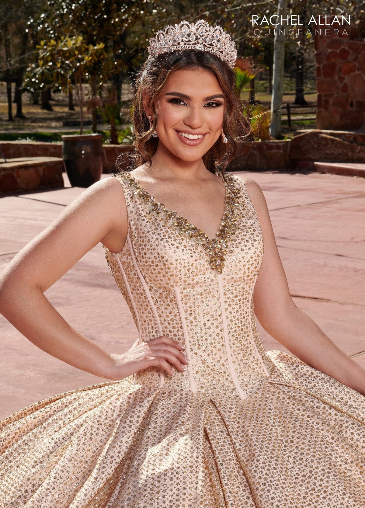 Rachel Allan RQ1127 Sleeveless Corset Quinceanera Dress