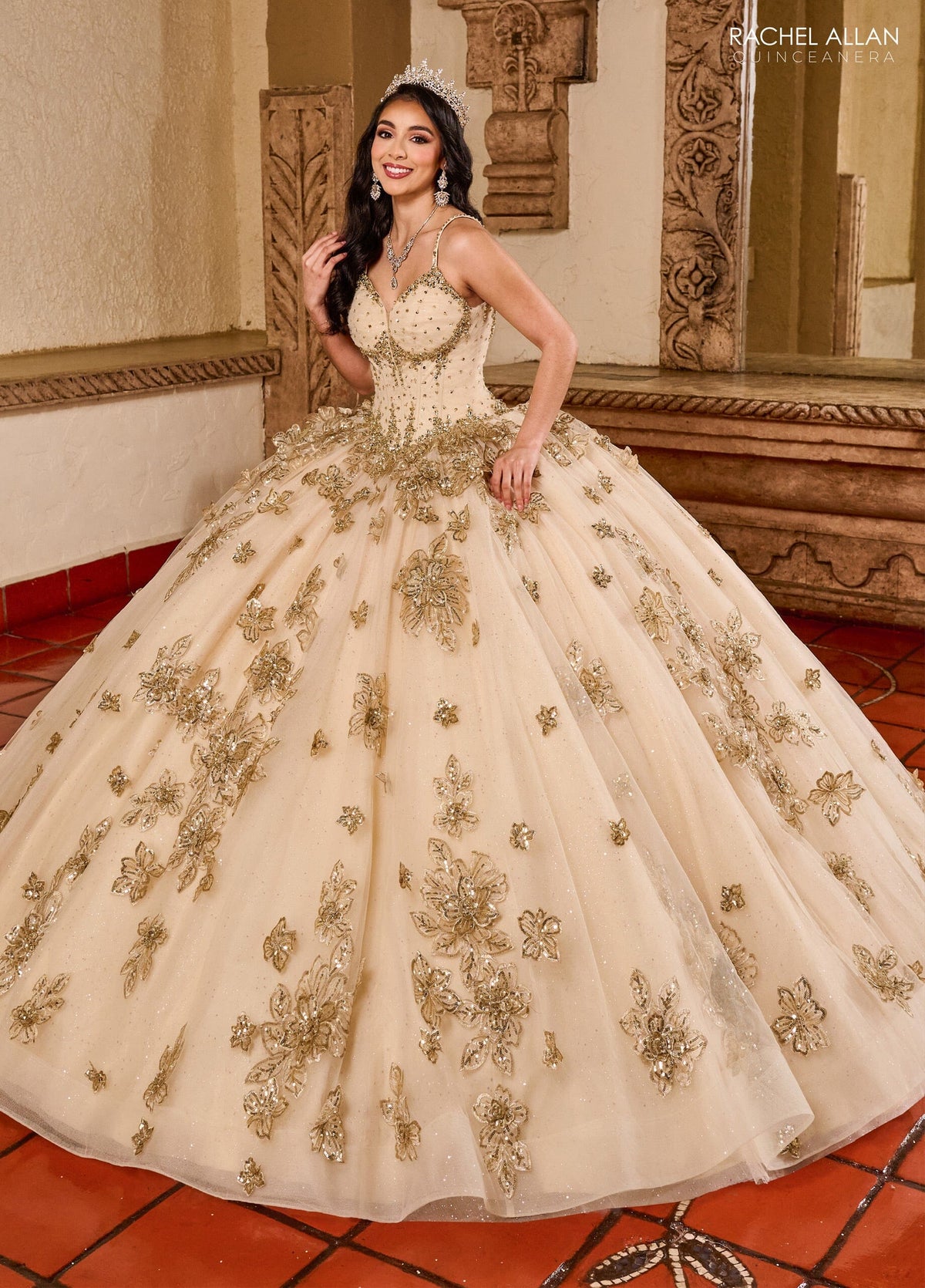 Rachel Allan RQ1149 Sleeveless Quinceanera Dress