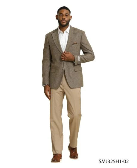 Stacy Adams Men's Hybrid Fit Sport Coat - Tweed