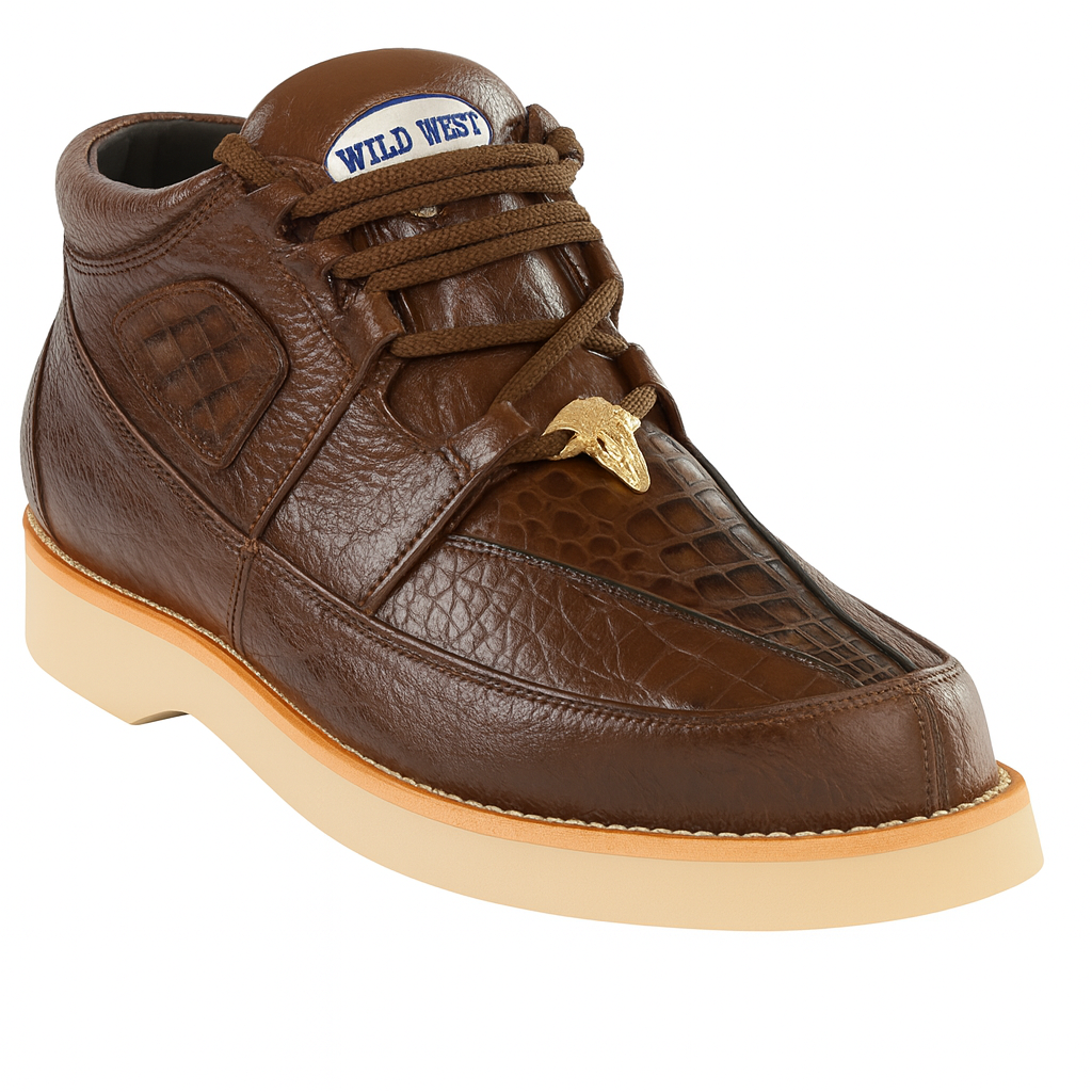 Caiman & Ostrich Skin Wild West Shoes