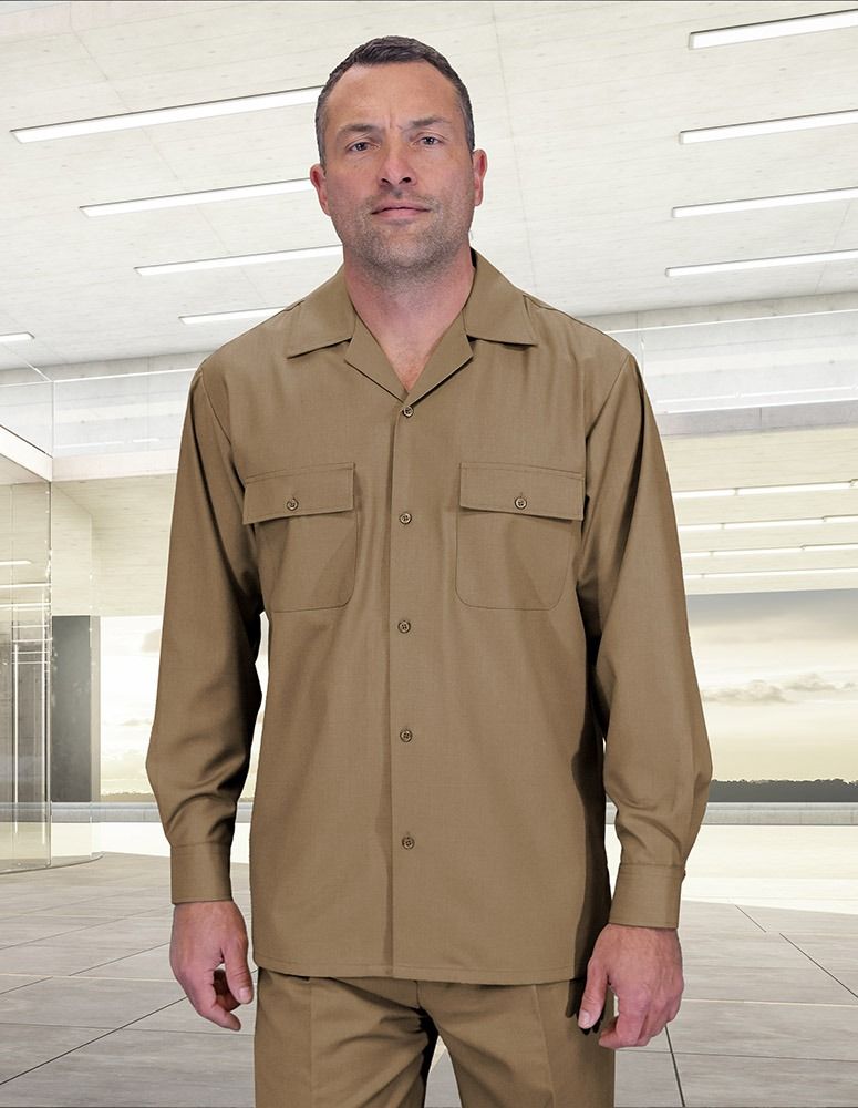 2-Piece Wool Walking Suit with Pleated Pants