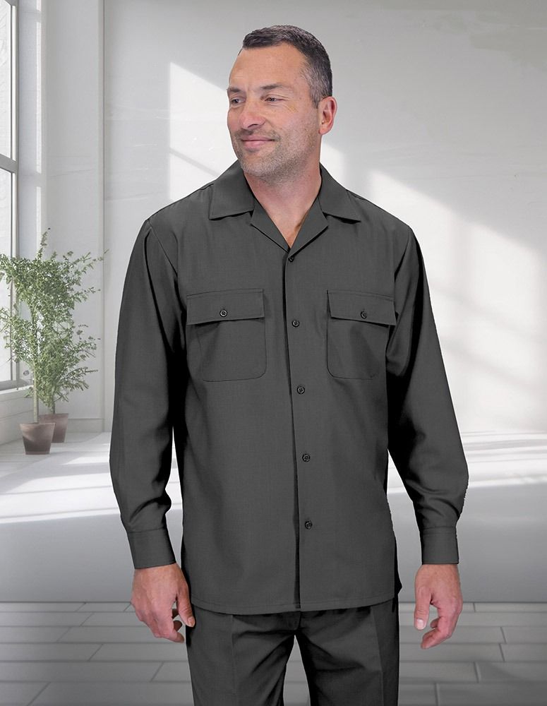 2-Piece Wool Walking Suit with Pleated Pants