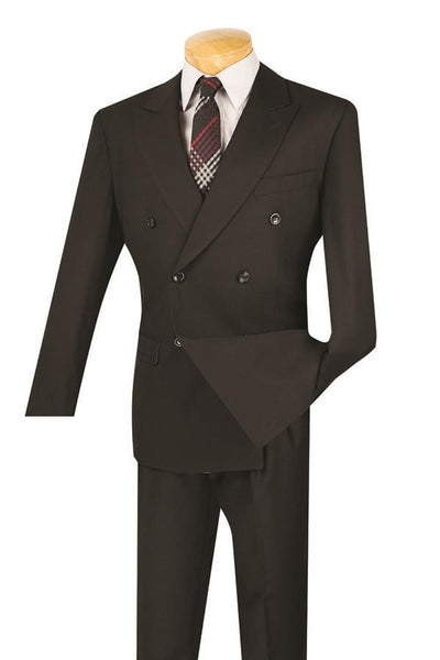 Steve Harvey Black Double Breasted Suit Modern Fit