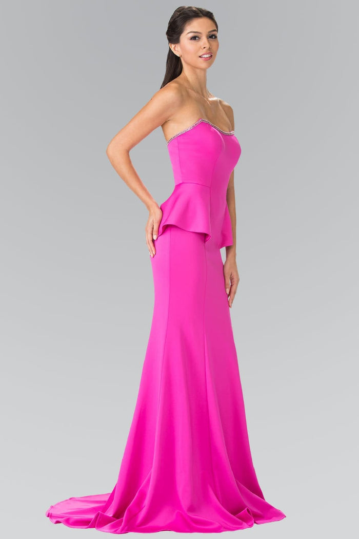 Strapless Mermaid Evening Dress by Elizabeth KGL2304
