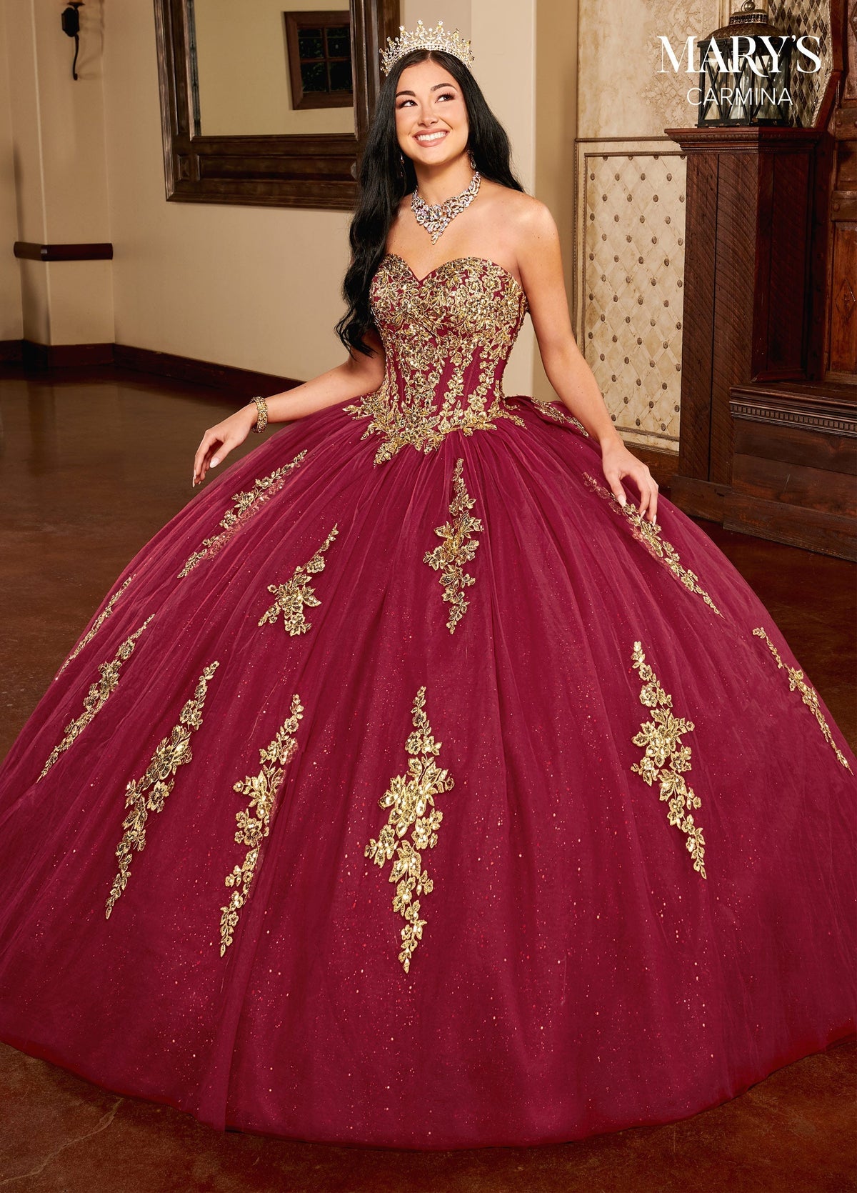 Mary's Bridal MQ1109 Strapless Quinceanera Dress