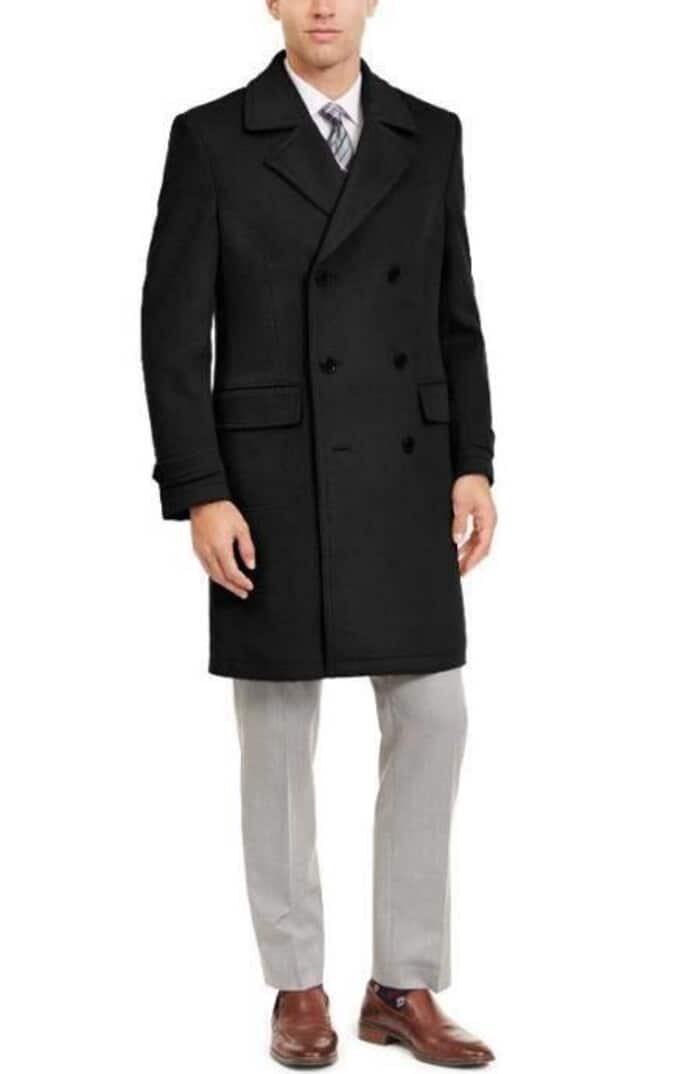 Manhattan 34" Double Breasted Men's Overcoat