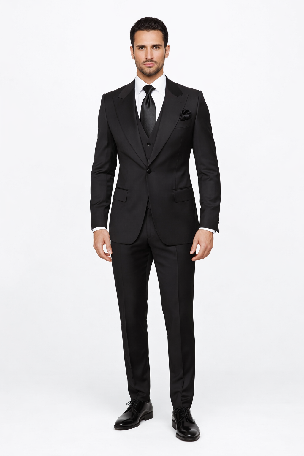 Rossiman Wool Suit with Baggy Pleated Pants
