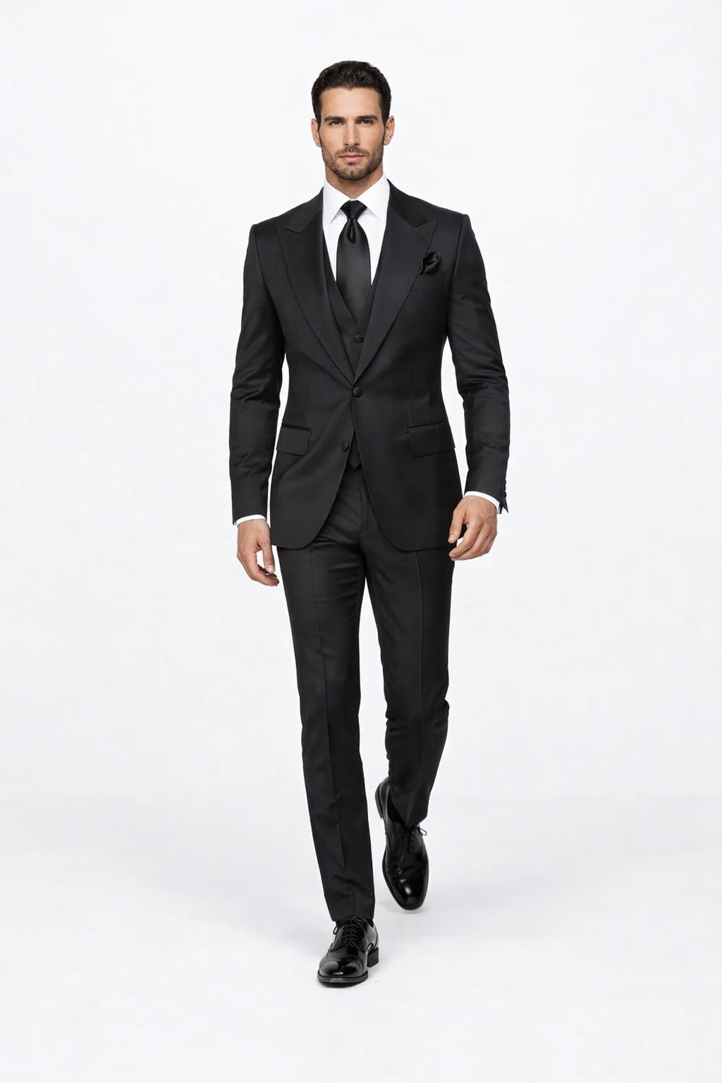 Rossiman Wool Suit with Baggy Pleated Pants