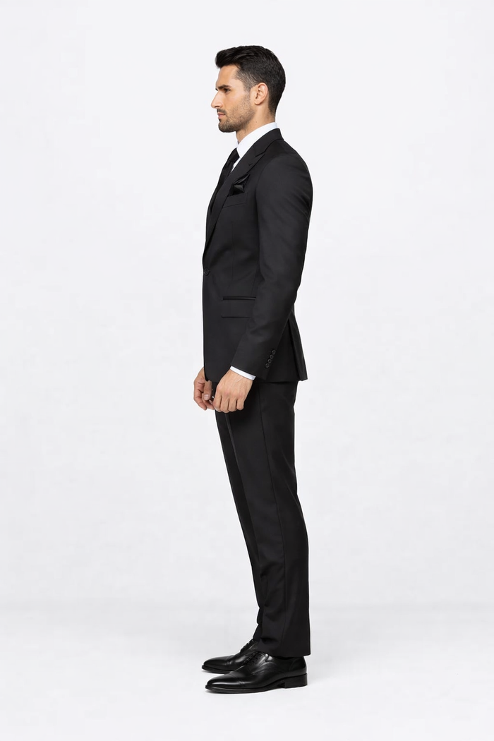 Rossiman Wool Suit with Baggy Pleated Pants