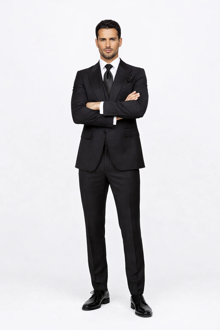 Rossiman Wool Suit with Baggy Pleated Pants
