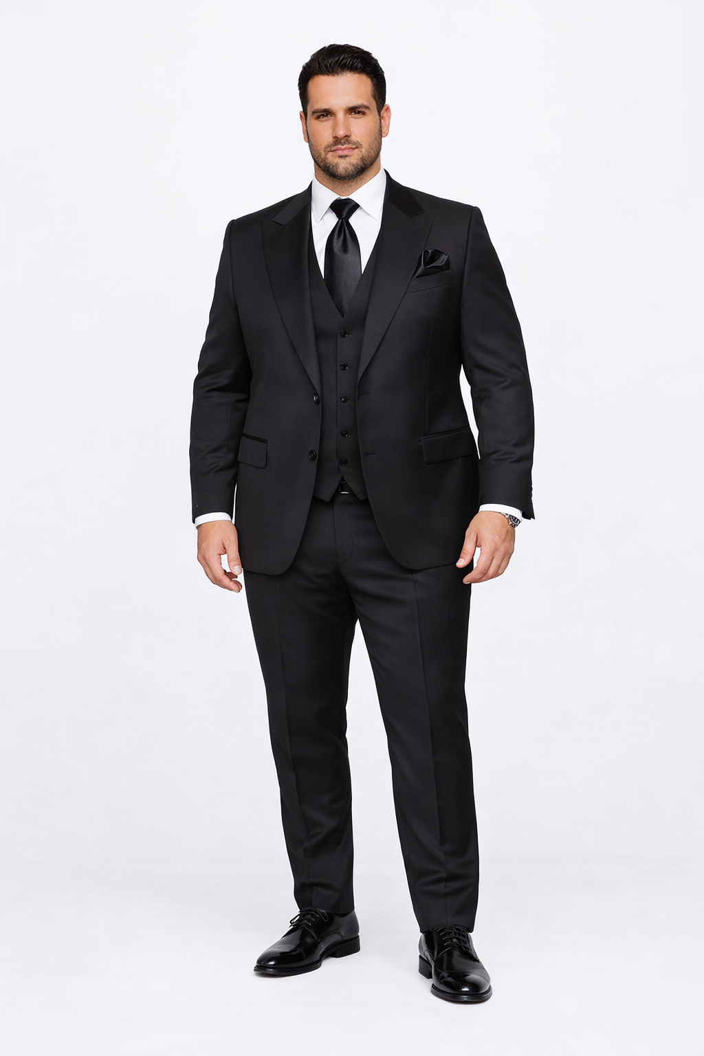 Rossiman Wool Suit with Baggy Pleated Pants