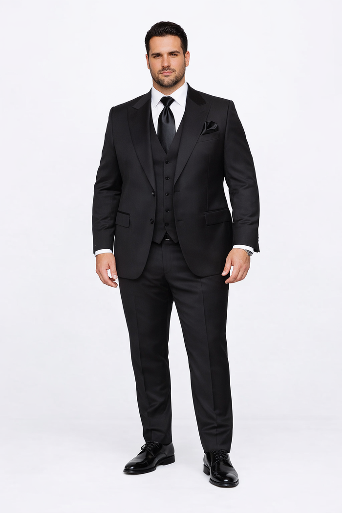 Rossiman Wool Suit with Baggy Pleated Pants