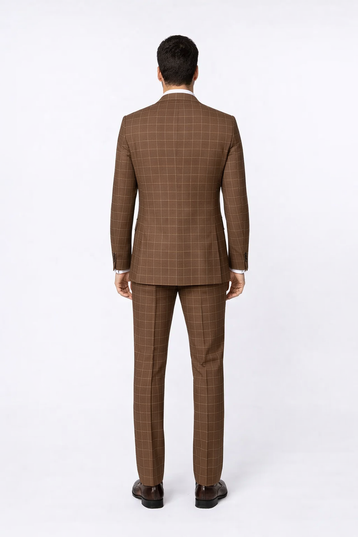Rossiman Baggy Pleated Wool Suit Pants