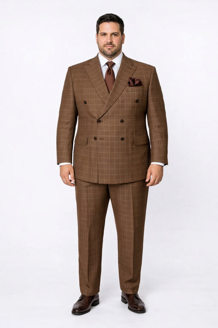 Rossiman Baggy Pleated Wool Suit Pants
