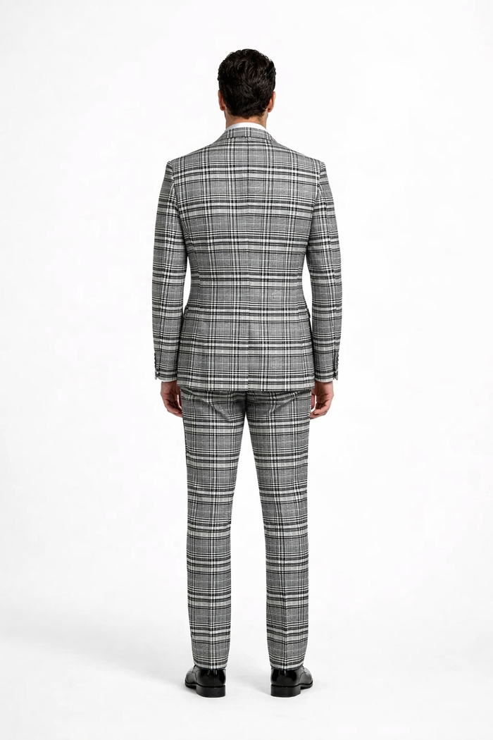 Rossiman Wool 3-Piece Suit with Baggy Pleated Pants