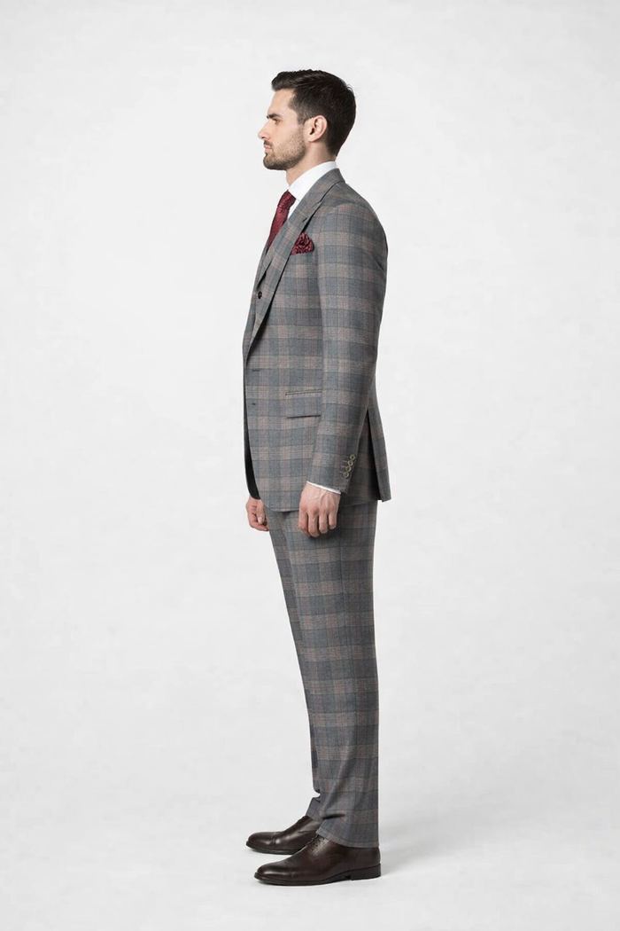 Rossiman Wool Classic Fit Suit & Baggy Pleated Pants