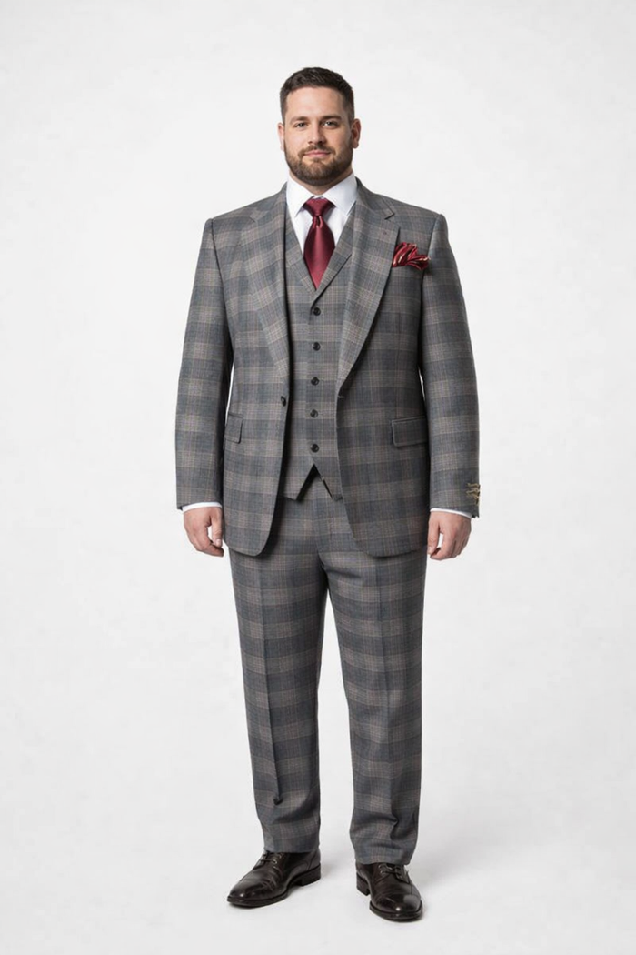 Rossiman Wool Classic Fit Suit & Baggy Pleated Pants