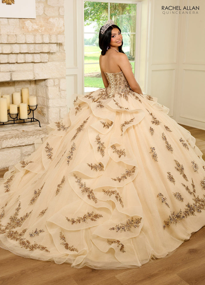 Rachel Allan RQ1138 Sweetheart Layered Quinceanera Dress