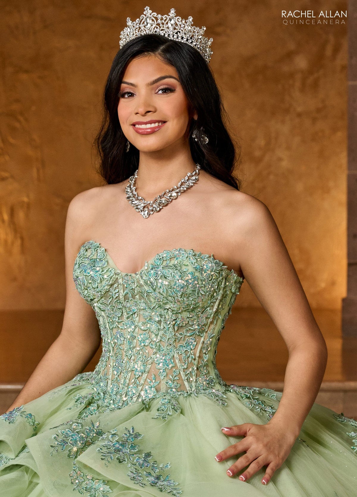 Rachel Allan RQ1138 Sweetheart Layered Quinceanera Dress