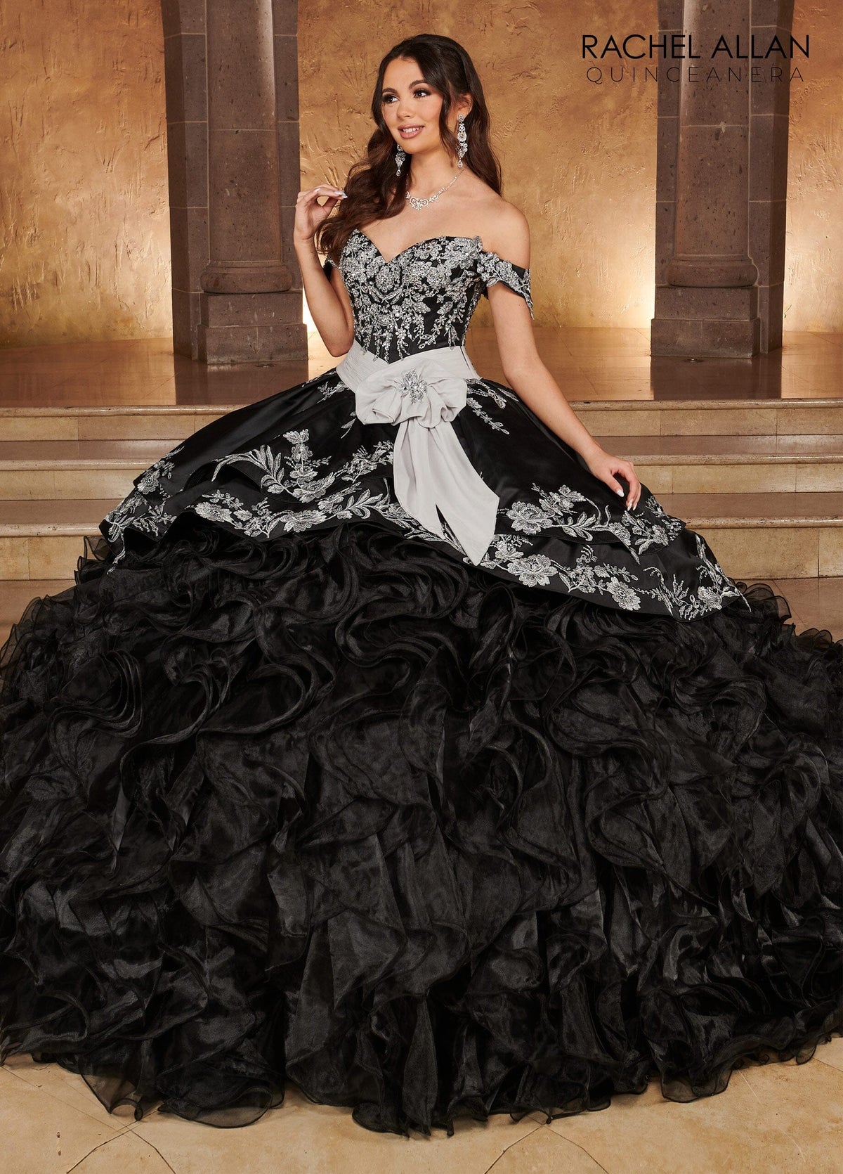Rachel Allan RQ3104 Sweetheart Ruffled Quinceanera Dress