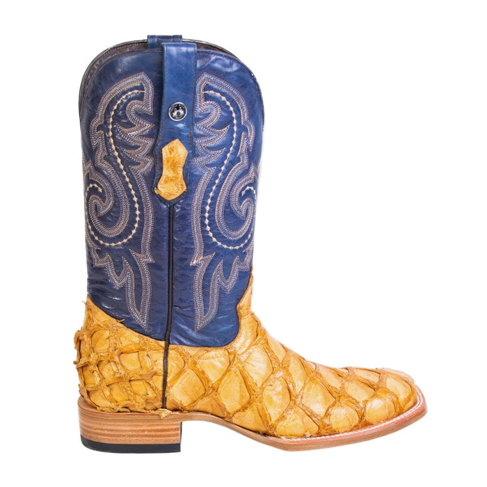 Men's Genuine Monster Fish Square Toe Boots Buttercup