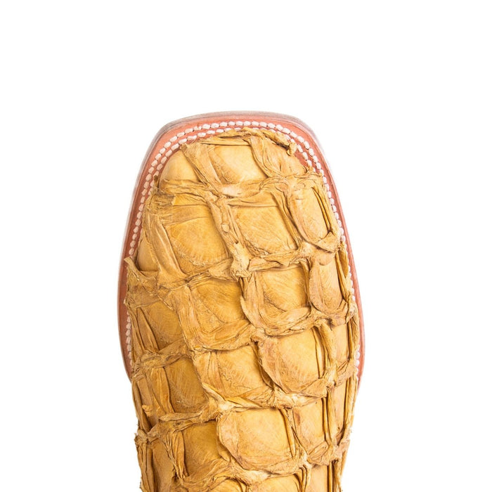 Men's Genuine Monster Fish Square Toe Boots Buttercup