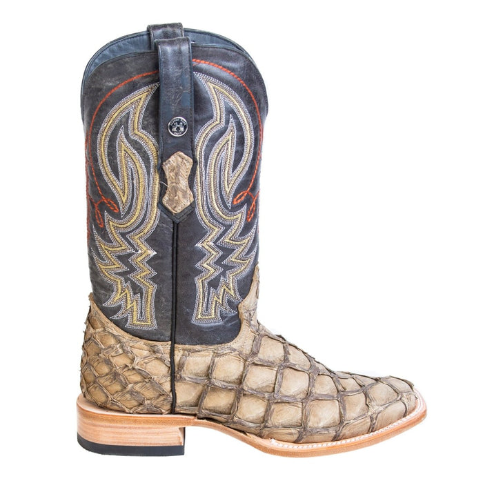 Men's Genuine Monster Fish Square Toe Boots Oryx